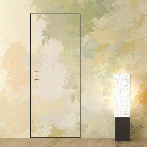 Фото Скрытая дверь AxelDoors Invisible Reverse 2300 обр.откр(алюм.кр хром с 4х), под покраску, без стекла – купить в Чите: цена, описание, фото. Интернет-магазин. 1