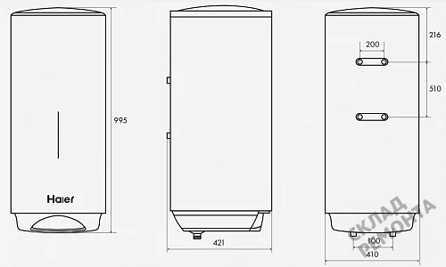 Фото Водонагреватель накопительный Haier ES80V-VH3, 80 л – купить в Чите: цена, описание, фото. Интернет-магазин 5