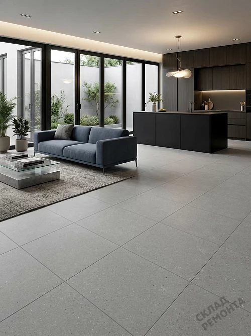 Фото Керамогранит матовый Gracia Ceramica Тренд серый 400*400*7 – купить в Чите: цена, описание, фото. Интернет-магазин 1