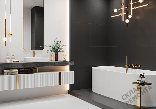 Фото Керамогранит матовый Alma Ceramica Твин GFU04WIN20R черный 600*600*9 – купить в Чите: цена, описание, фото. Интернет-магазин 2