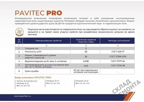 Фото Подложка рулонная Pavitec Pro 3 мм под ламинат и паркет оранжевая – купить в Чите: цена, описание, фото. Интернет-магазин 4