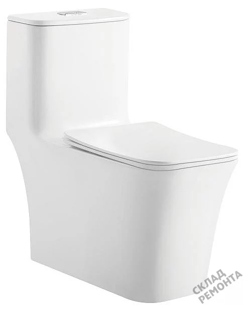 Фото Унитаз моноблок ODA Skiff-9103 безободковый купить в Чите: цена, описание, фото. Интернет-магазин 2