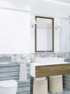 Плитка настенная Alma Ceramica Тори TWA11TOR606 синий 200*600