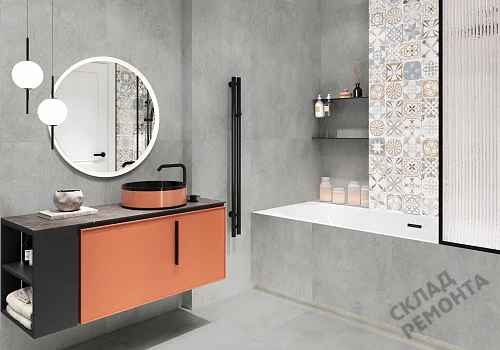 Фото Керамогранит матовый Alma Ceramica Никос GFU6060NKS07R серый 600*600*9 – купить в Чите: цена, описание, фото. Интернет-магазин 3