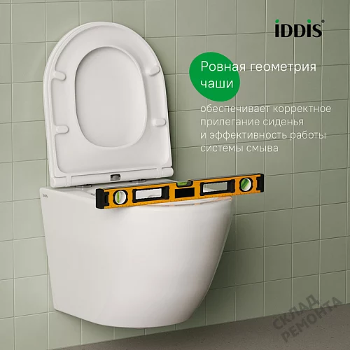 Фото Унитаз подвесной Iddis Бланко BLARNSEi25 безободковый купить в Чите: цена, описание, фото. Интернет-магазин 5