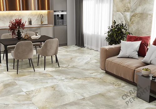 Фото Керамогранит лаппатированный Alma Ceramica Вулкано GFU6060VLC04L бежевый 600*600*9 – купить в Чите: цена, описание, фото. Интернет-магазин 4