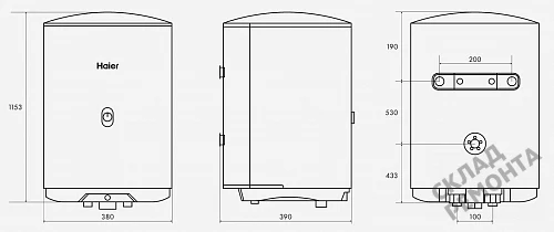 Фото Водонагреватель накопительный Haier ES100V-A1 100 л. – купить в Чите: цена, описание, фото. Интернет-магазин 6