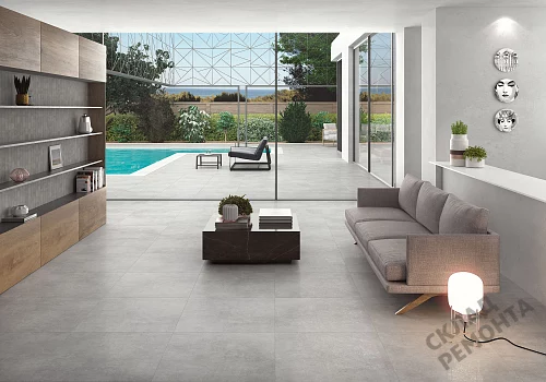 Фото Керамогранит матовый Steppe Ceramics Concrete Grey серый 600*600*9 – купить в Чите: цена, описание, фото. Интернет-магазин 2
