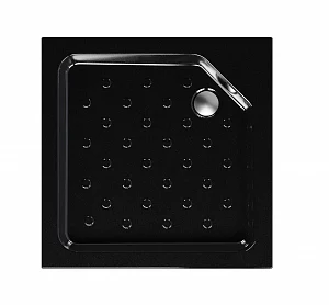 Поддон душевой Метакам Universal Black N акрил квадратный 90*90