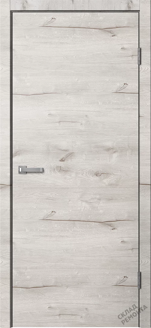 Фото Дверь FlyDoors Лофт LF01 (полотно 700 мм) дуб арктик, ПВХ, без стекла – купить в Чите: цена, описание, фото. Интернет-магазин. 1
