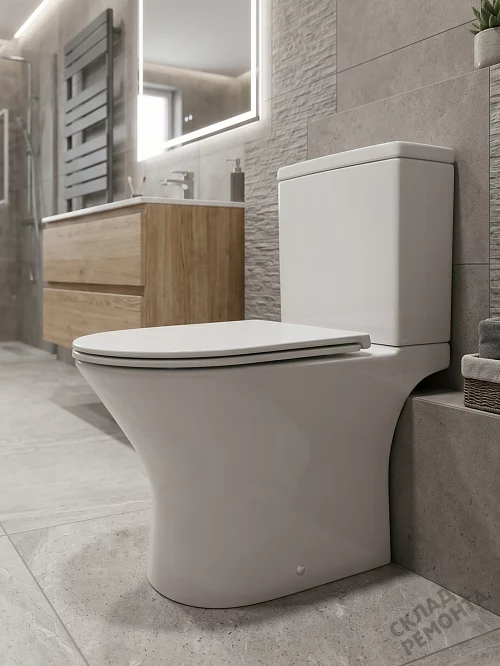 Фото Унитаз компакт напольный Calypso CS3224OK безободковый купить в Чите: цена, описание, фото. Интернет-магазин 1