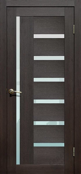 Фото Дверь FlyDoors Ла Стелла 217 дуб мокко, экошпон, матовое стекло – купить в Чите: цена, описание, фото. Интернет-магазин. 1