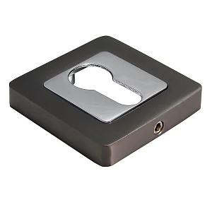 Накладка на ключевой цилиндр Morelli MH-KH-S55 GR/PC графит/полированный хром