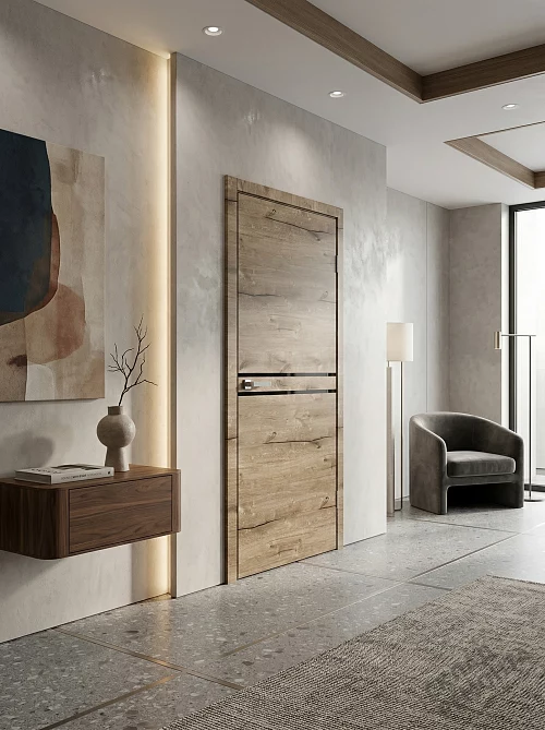 Фото Дверь FlyDoors Лофт LF03 (кромка с 4-х сторон) дуб пацифика, ПВХ, АБС-пластик – купить в Чите: цена, описание, фото. Интернет-магазин. 1