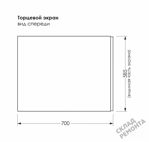 Фото Торцевая панель Метакам 70 Strict купить в Чите: цена, описание, фото. Интернет-магазин 2