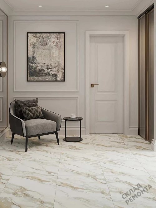 Фото Керамогранит матовый Lasselsberger Рерих 6246-0119 белый 450*450*8 – купить в Чите: цена, описание, фото. Интернет-магазин 1