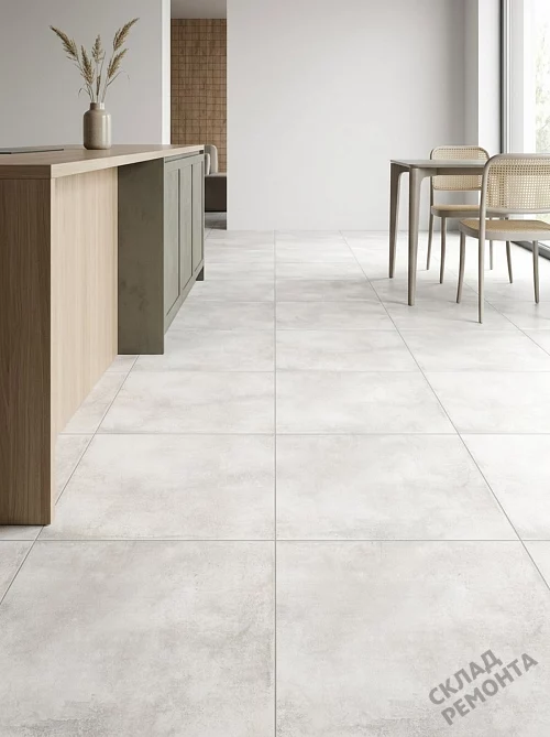 Фото Керамогранит матовый Alma Ceramica Тотем GFU6060TTM00R белый 600*600*9 – купить в Чите: цена, описание, фото. Интернет-магазин 1
