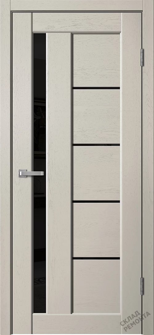 Фото Дверь FlyDoors Статус ST03 капучино софт, ПВХ, черное стекло – купить в Чите: цена, описание, фото. Интернет-магазин. 1