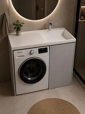 Раковина на тумбу Акватон Лондри 120 1A72243KLH010, 120 см