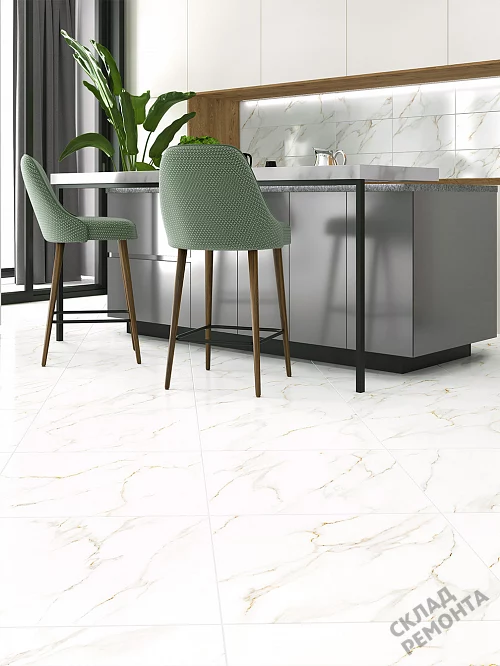 Фото Керамогранит лаппатированный Alma Ceramica Невада GFU04NVD00L белый 600*600*9 – купить в Чите: цена, описание, фото. Интернет-магазин 1