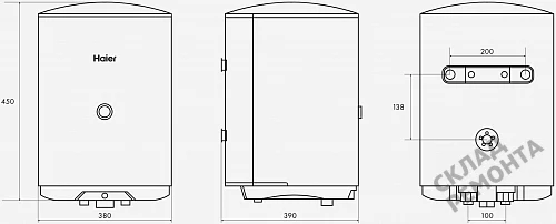 Фото Водонагреватель накопительный Haier ES30V-C1, 30 л – купить в Чите: цена, описание, фото. Интернет-магазин 5