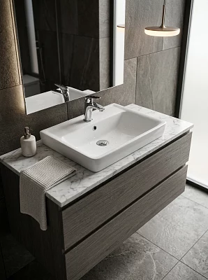 Раковина на тумбу Dreja Q 55 195476, 55 см