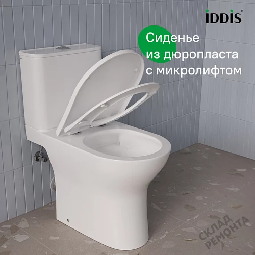 Фото Унитаз компакт напольный Iddis Зодиак Икс ZODRDSEi24 безободковый купить в Чите: цена, описание, фото. Интернет-магазин 10