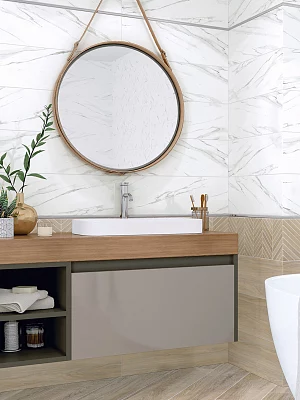 Плитка настенная Alma Ceramica Токио TWA11TOK404 коричневый 200*600