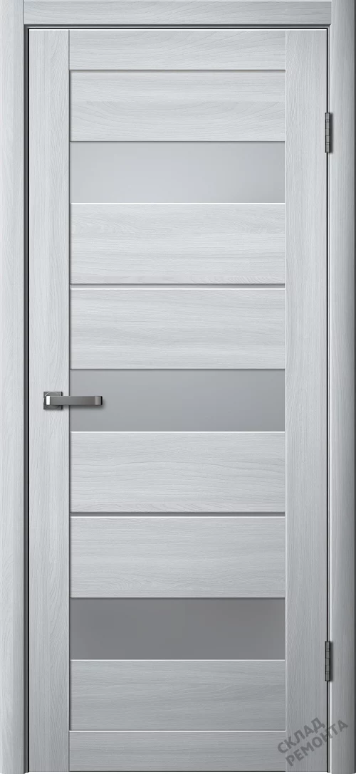 Фото Дверь FlyDoors Ла Стелла 200 ясень пепельный, экошпон, матовое стекло – купить в Чите: цена, описание, фото. Интернет-магазин. 1
