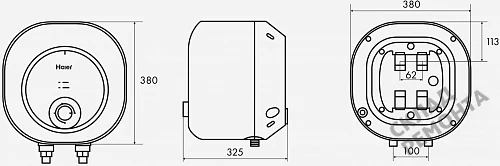Фото Водонагреватель накопительный Haier ES15V-MQ1, 15 л – купить в Чите: цена, описание, фото. Интернет-магазин 6