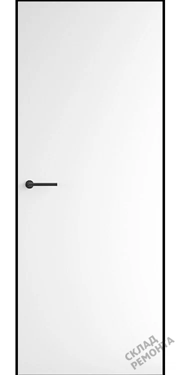 Фото Скрытая дверь AxelDoors Invisible Reverse 2300 обр.откр(алюм.кр черн с 4х), под покраску, без стекла – купить в Чите: цена, описание, фото. Интернет-магазин. 7