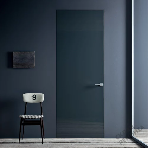 Фото Скрытая дверь AxelDoors Invisible 2100 прям.откр.(алюм.кр.хром с 4х), под покраску, без стекла – купить в Чите: цена, описание, фото. Интернет-магазин. 1