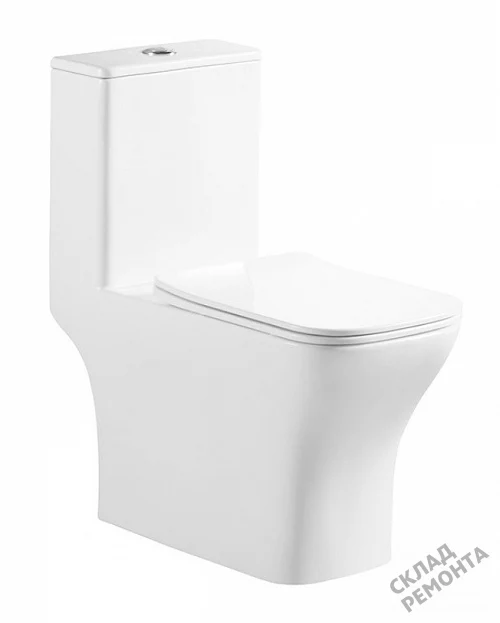 Фото Унитаз моноблок BelBagno Neon BB8617CPR-MN/SC безободковый купить в Чите: цена, описание, фото. Интернет-магазин 3