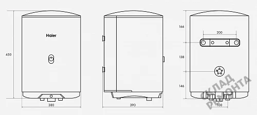 Фото Водонагреватель накопительный Haier ES30V-A1 30 л. – купить в Чите: цена, описание, фото. Интернет-магазин 6