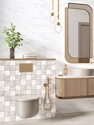 Плитка настенная Alma Ceramica Фреско TWU2550FRC14 бежевый 249*500