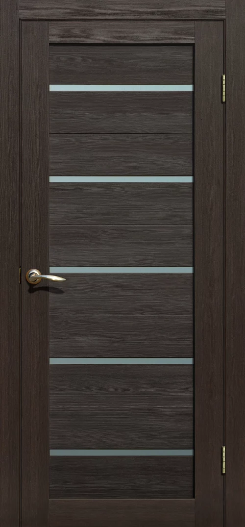 Фото Дверь FlyDoors Ла Стелла 206 дуб мокко, экошпон, матовое стекло – купить в Чите: цена, описание, фото. Интернет-магазин. 1