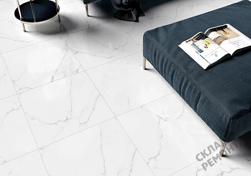 Фото Керамогранит матовый Alma Ceramica Каррара GFU04CRR00R светло-серый 600*600*9 – купить в Чите: цена, описание, фото. Интернет-магазин 3