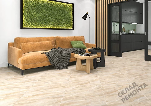 Фото Керамогранит лаппатированный Alma Ceramica Слэйт Рок GFU04SLR40L бежевый 600*600*9 – купить в Чите: цена, описание, фото. Интернет-магазин 2