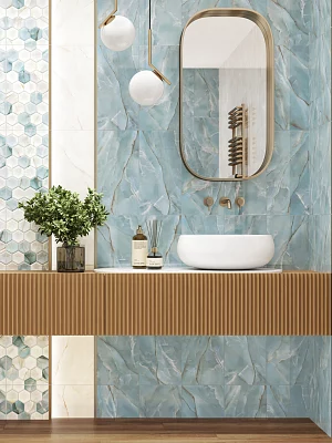 Плитка настенная Alma Ceramica Мэритайм TWU2550MRM60 голубой 249*500