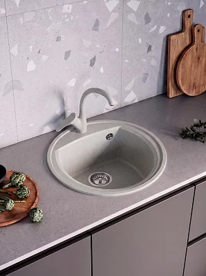 Мойка для кухни Ulgran U-700-310 серая 44*44