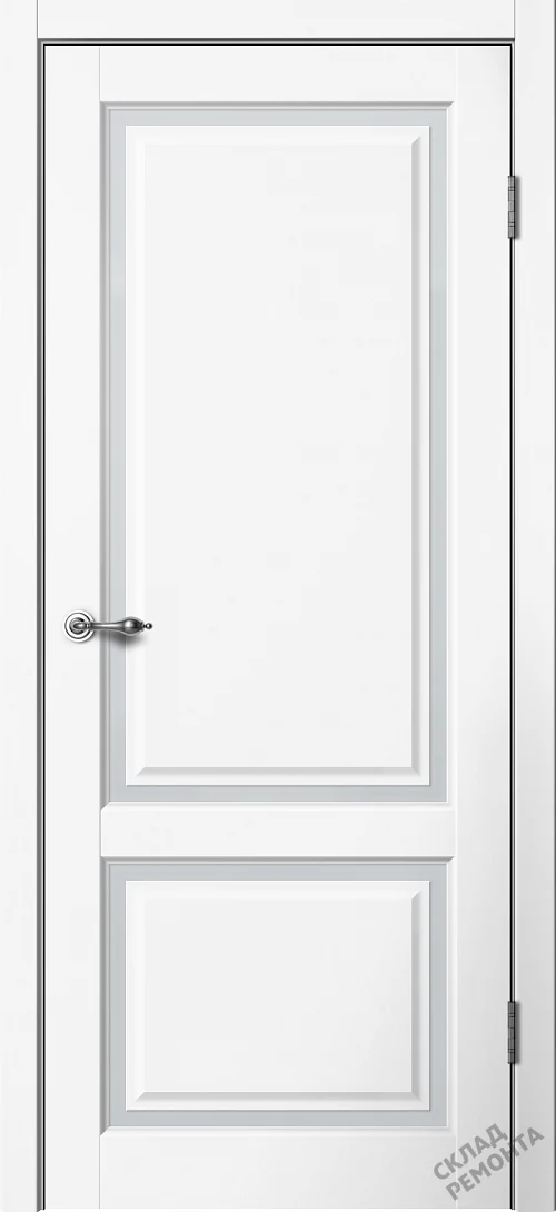 Фото Дверь FlyDoors Эстетик Е02 белый, эмалит, мателюкс – купить в Чите: цена, описание, фото. Интернет-магазин. 1