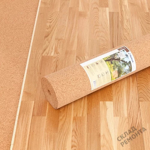 Фото Подложка рулонная Amorim пробковая, GO4CORK NATURE 2-5 мм под ламинат и паркет бежевая – купить в Чите: цена, описание, фото. Интернет-магазин 6