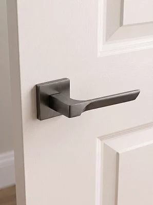 Дверная ручка раздельная Adden Bau Spac SHARP S-558 GRAPHITE графит