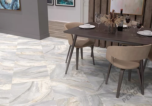 Фото Керамогранит лаппатированный Alma Ceramica Мэджик GFU04MGC64L серый 600*600*9 – купить в Чите: цена, описание, фото. Интернет-магазин 2
