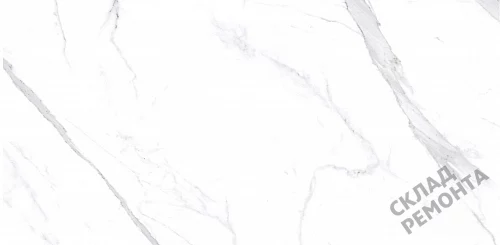 Фото Керамогранит матовый Steppe Ceramics Statuario White белый 600*1200*10 – купить в Чите: цена, описание, фото. Интернет-магазин 1