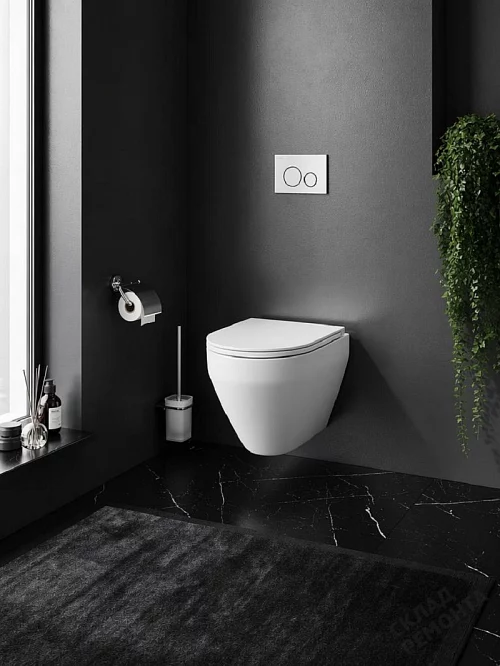 Фото Унитаз подвесной Am.Pm Spirit V2.0 C701700WH безободковый купить в Чите: цена, описание, фото. Интернет-магазин 1