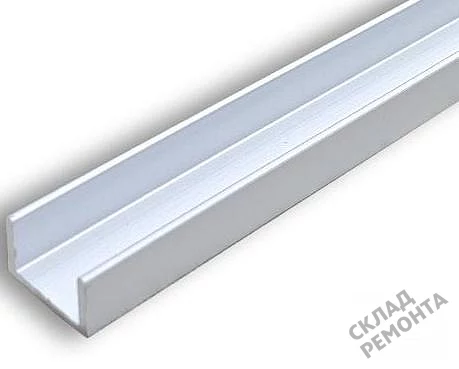 Фото Торцевая планка КЕДР матовый хром 10 мм – купить в Чите: цена, описание, фото. Интернет-магазин 1