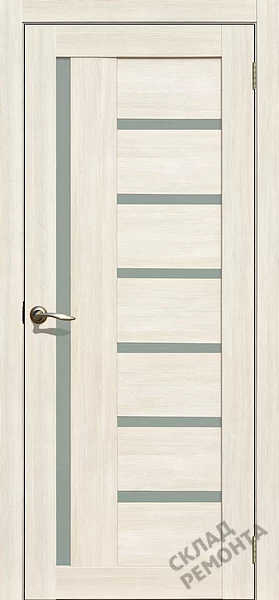 Фото Дверь FlyDoors Ла Стелла 217 ясень снежный, экошпон, матовое стекло – купить в Чите: цена, описание, фото. Интернет-магазин. 1