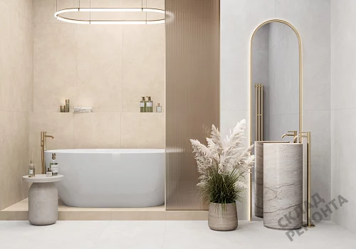 Фото Керамогранит матовый Alma Ceramica Мурал GFU60120MUR04R бежевый 1200*600*8,5 – купить в Чите: цена, описание, фото. Интернет-магазин 4