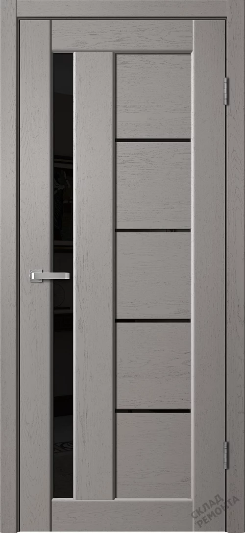 Фото Дверь FlyDoors Статус ST03 грей софт, ПВХ, черное стекло – купить в Чите: цена, описание, фото. Интернет-магазин. 1